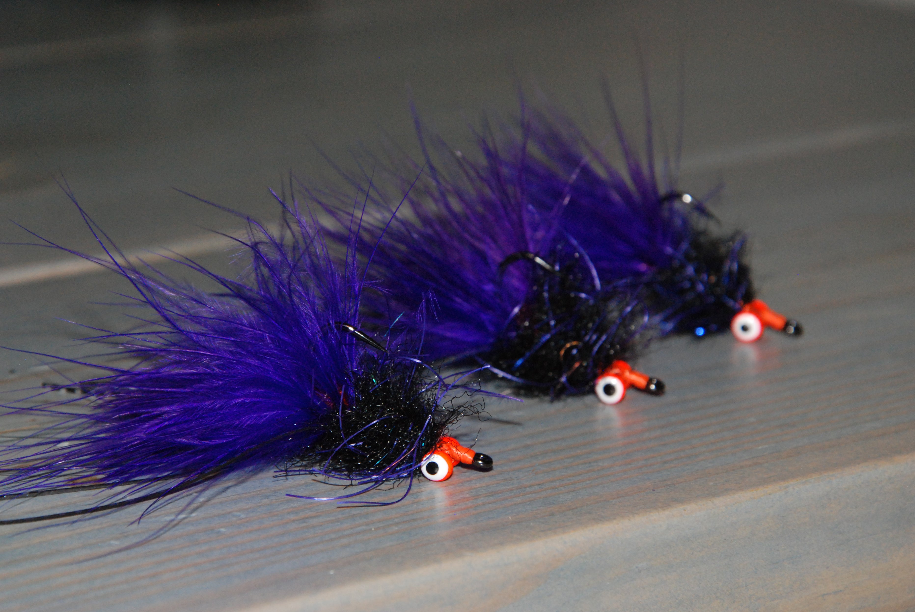Typical blurple redfish guide fly