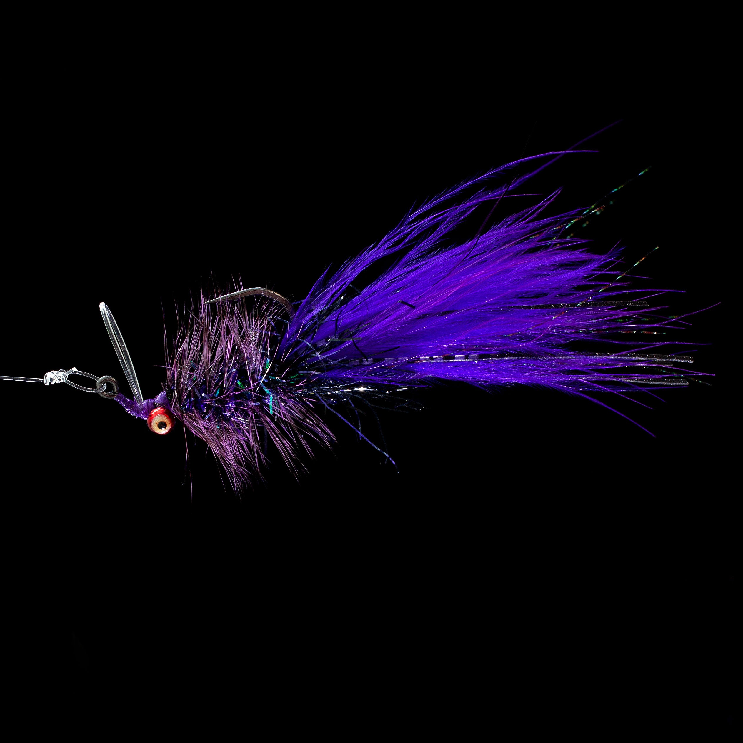 Typical blurple redfish guide fly
