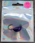 3/4 oz, 1/0 hook, purple sheepshead jig one pack.