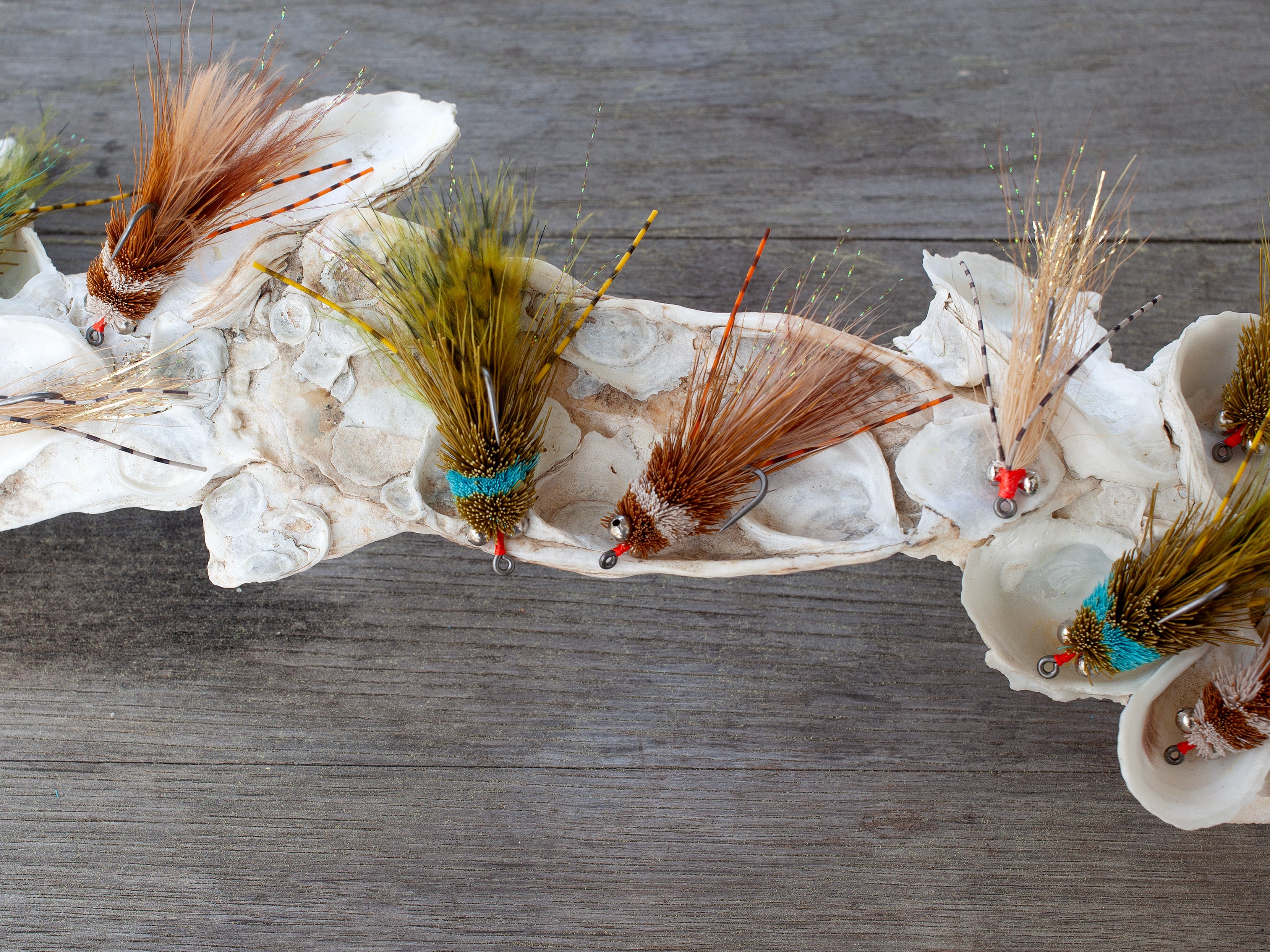 Natural materials redfish guide fly
